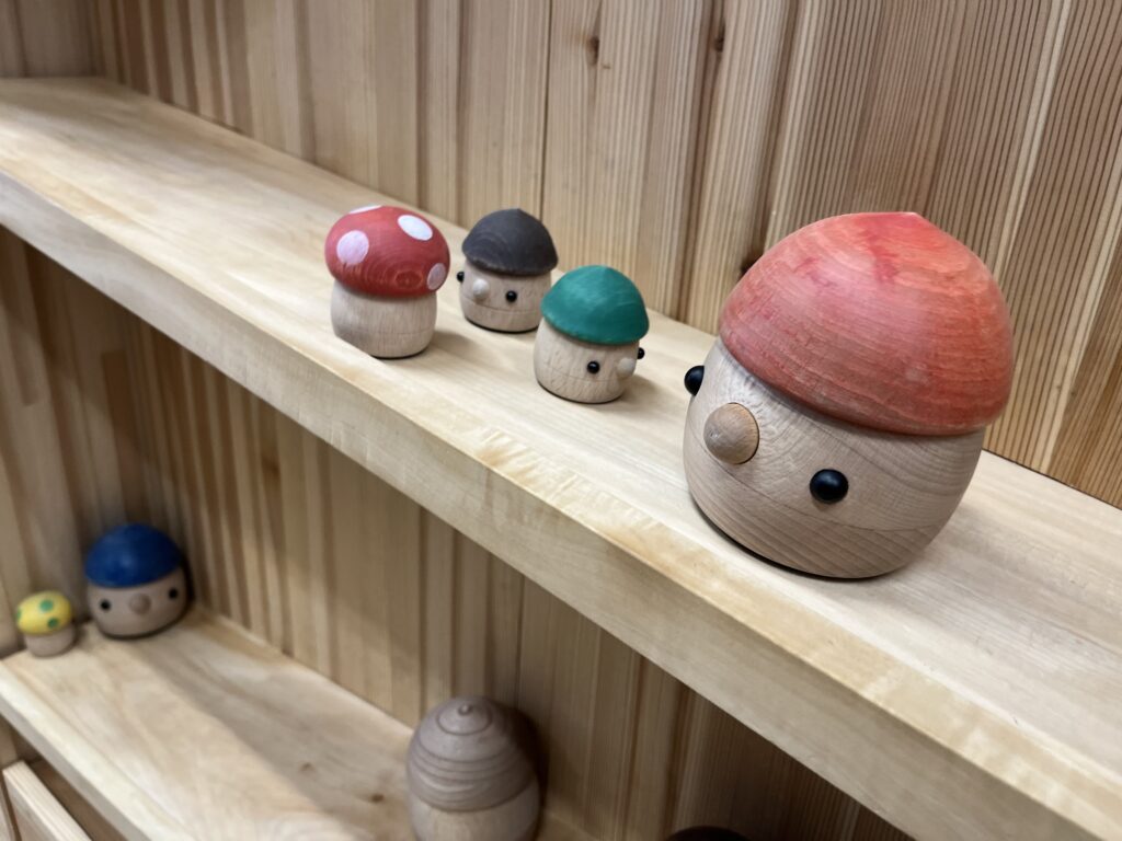 徳島木のおもちゃ美術館　赤ちゃん木育ひろばにあるおもちゃ